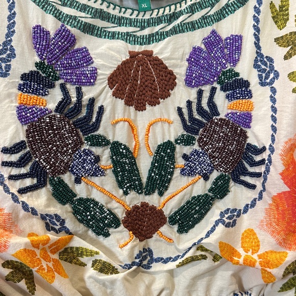 FARM Rio Multicolor Floral Beaded Front Dress - Picture 3 of 16